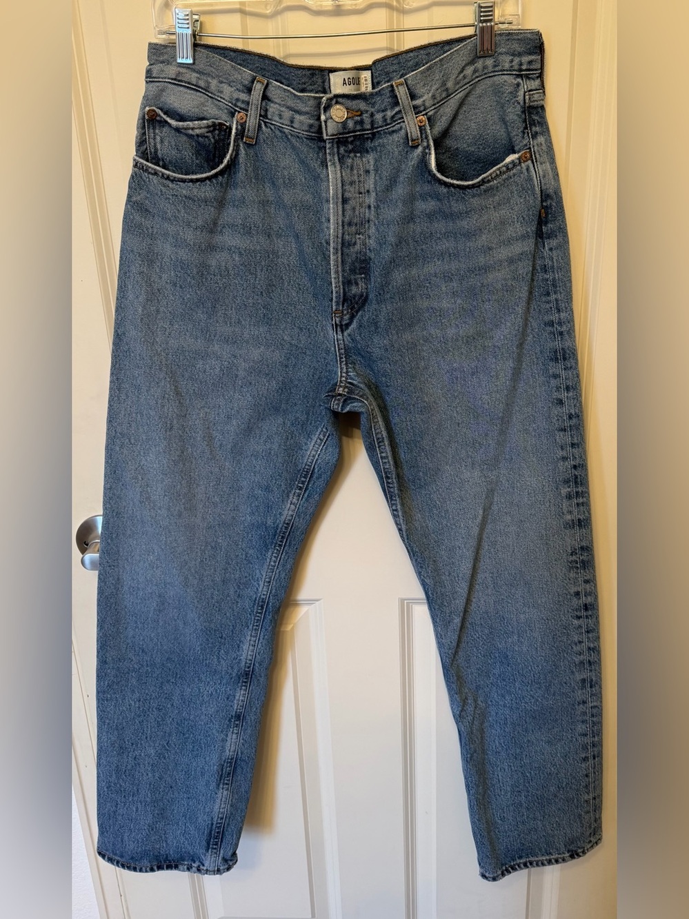 Agolde 90’s Pinch High Rise Straight Jeans, 100% Organic Cotton, Size 30